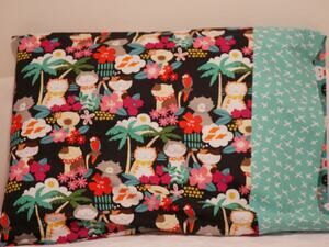 Handmade Hawaiian Cats Standard Set of Pillowcases, Alexander Henry Cotton